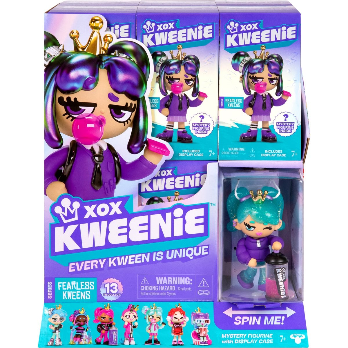 XOX Kweenie Fearless Mystery 4-Inch Figure Display Case of 11