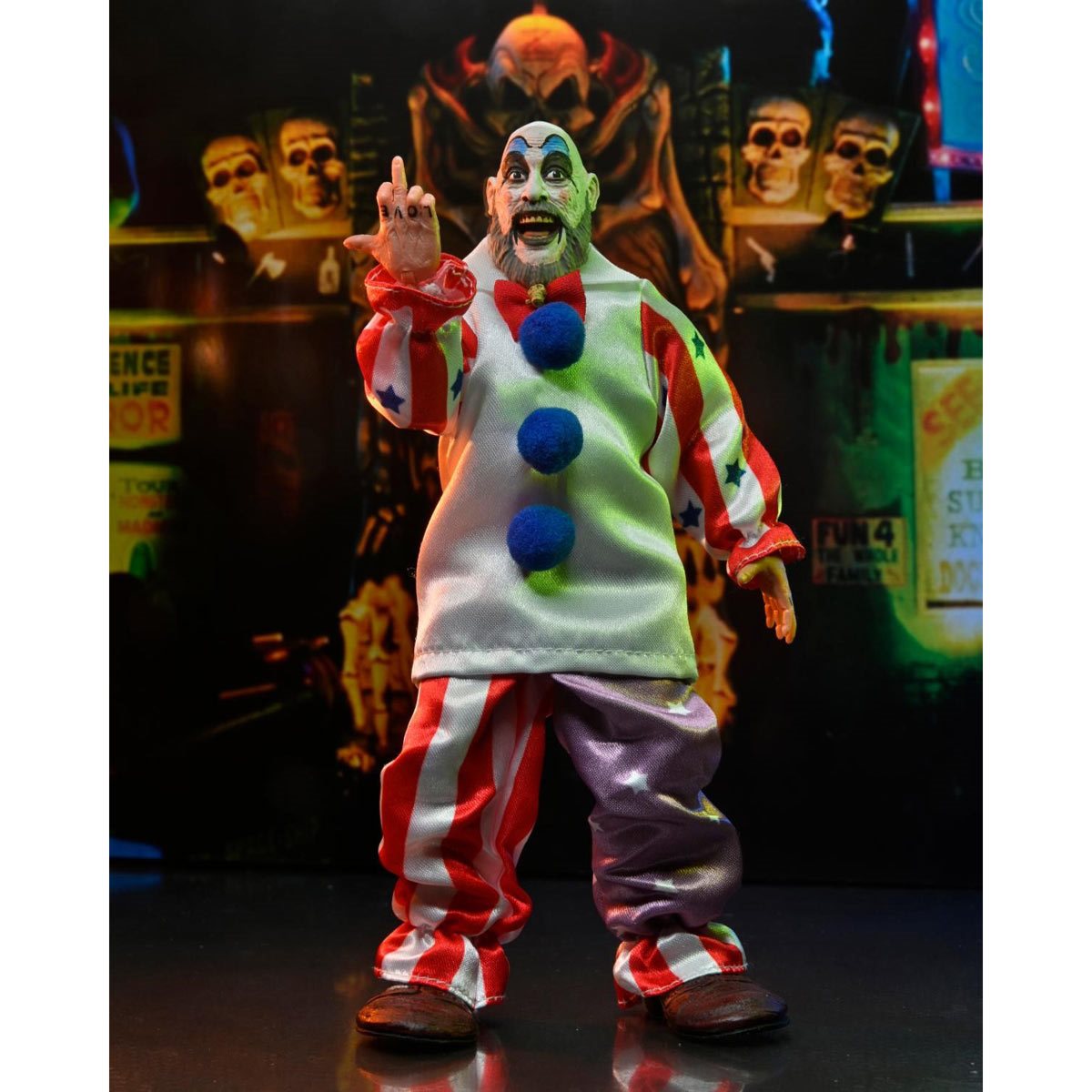 House of 1000 Corpses Captain Spaulding 7-Inch Scale Clothed Action Figure
