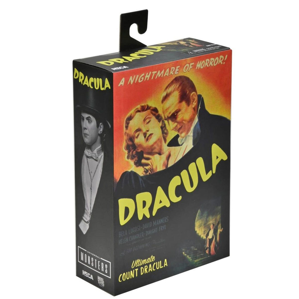 Universal Monsters Ultimate Dracula Carfax Abbey Black and White Version 7-Inch Scale Action Figure