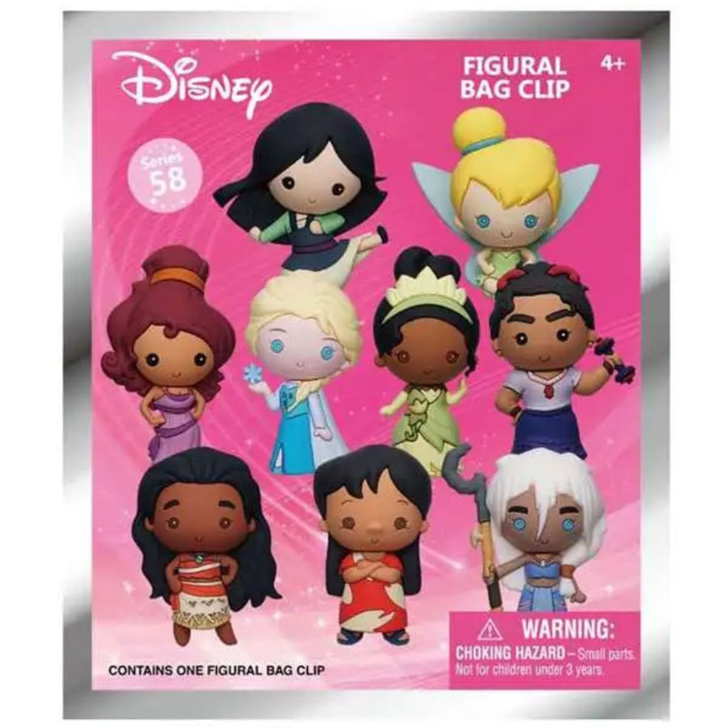 Disney Girl Power 3D Foam Bag Clip Display Case of 24