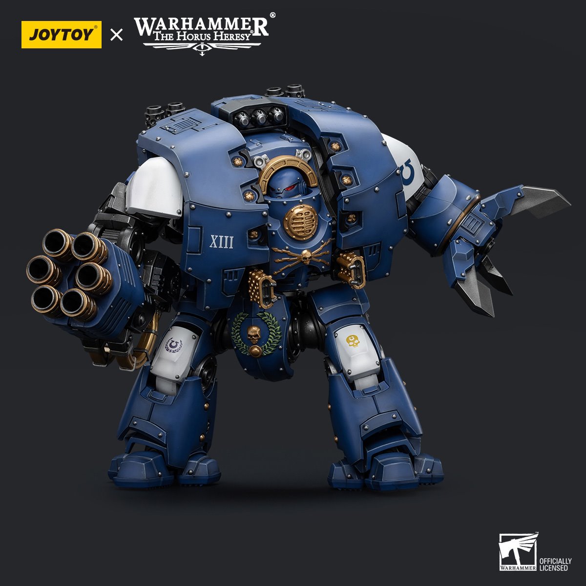 Joy Toy Warhammer 40,000 Ultramarines Leviathan Dreadnought with Cyclonic Melta Lance and Claws 1:18 Action Figure