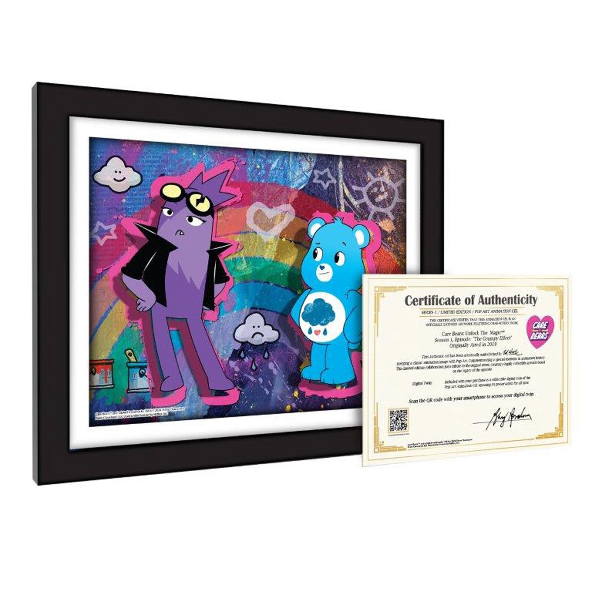 Care Bears The Grumpy Effect #1102 Animation Cel Artist Edition Framed Art Print