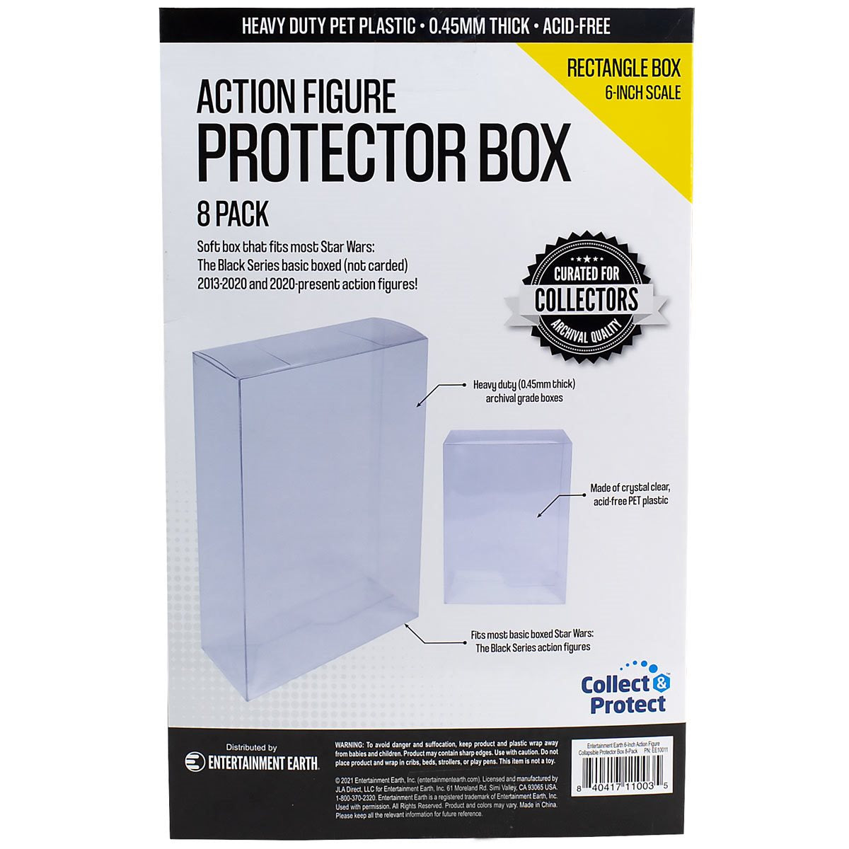 Entertainment Earth 6-Inch Action Figure Collapsible Protector Box 8-Pack