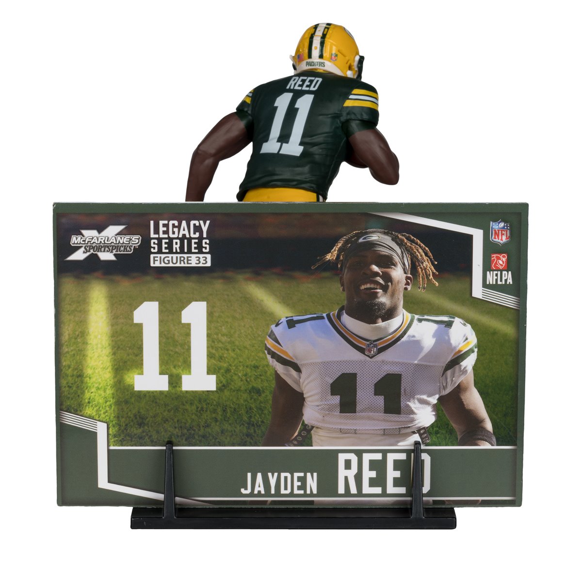 NFL SportsPicks 2025 Green Bay Packers Jayden Reed 7-Inch Scale Posed Figure