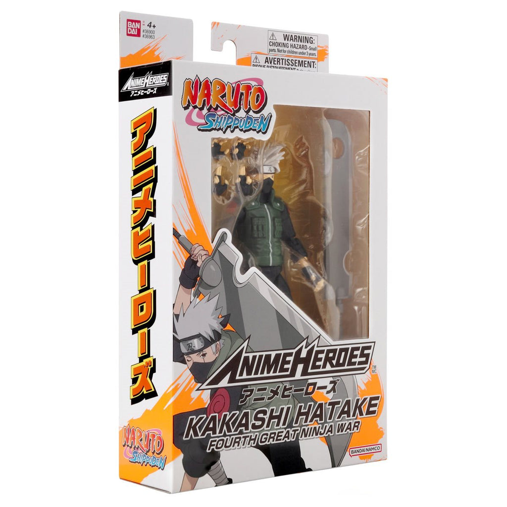 Naruto Anime Heroes Kakashi Hatake Fourth Great Ninja War Action Figure