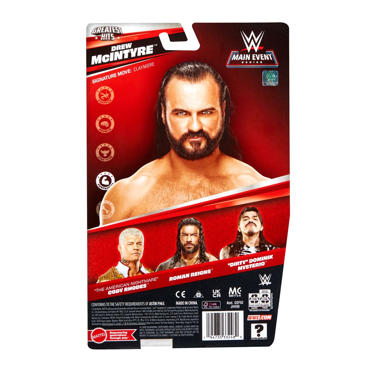 WWE Main Event Series Figure Best of Mix 1 Action Figure Case of 8