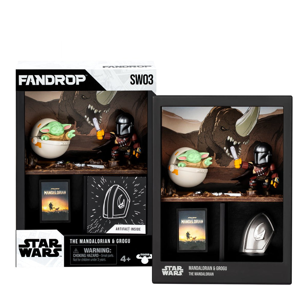 Star Wars Mandalorian and Grogu Fandrop Figure Diorama