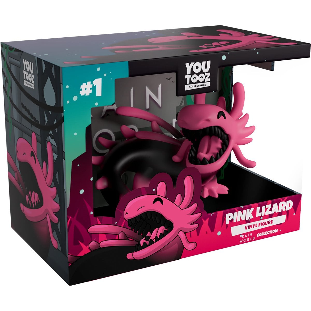 Rain World Collection Pink Lizard Vinyl Figure #1