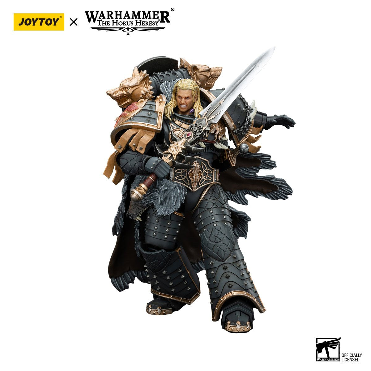 Joy Toy Warhammer The Horus Heresy Space Wolves Leman Russ Primarch of the VIth Legion 1:18 Scale Action Figure