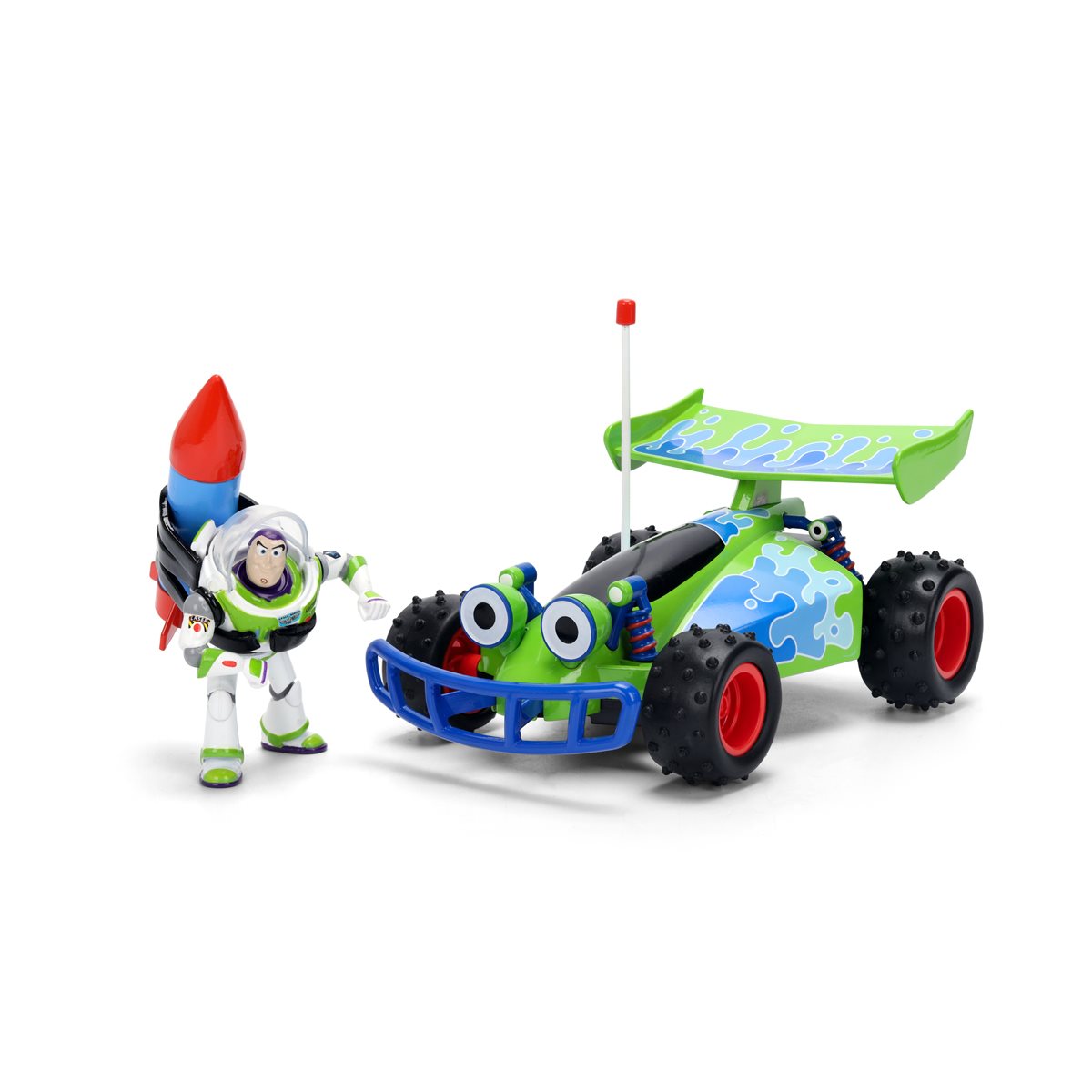 Hollywood Rides Toy Story RC 1:24 Scale Die-Cast Metal Vehicle with Buzz Lightyear Figure