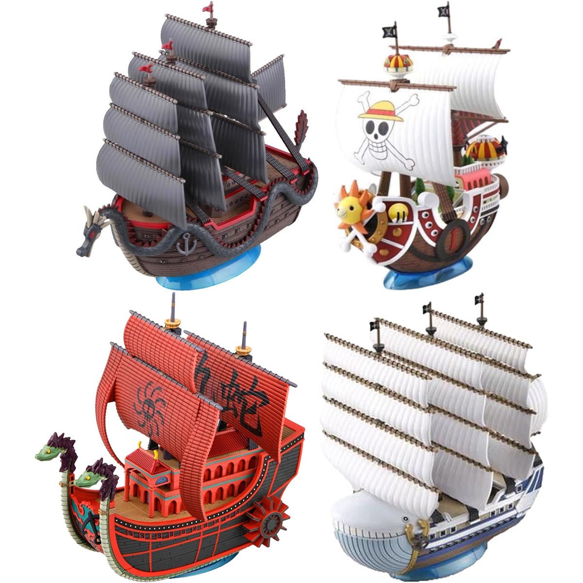 One Piece Grand Ship Collection D Model Kit Case of 4