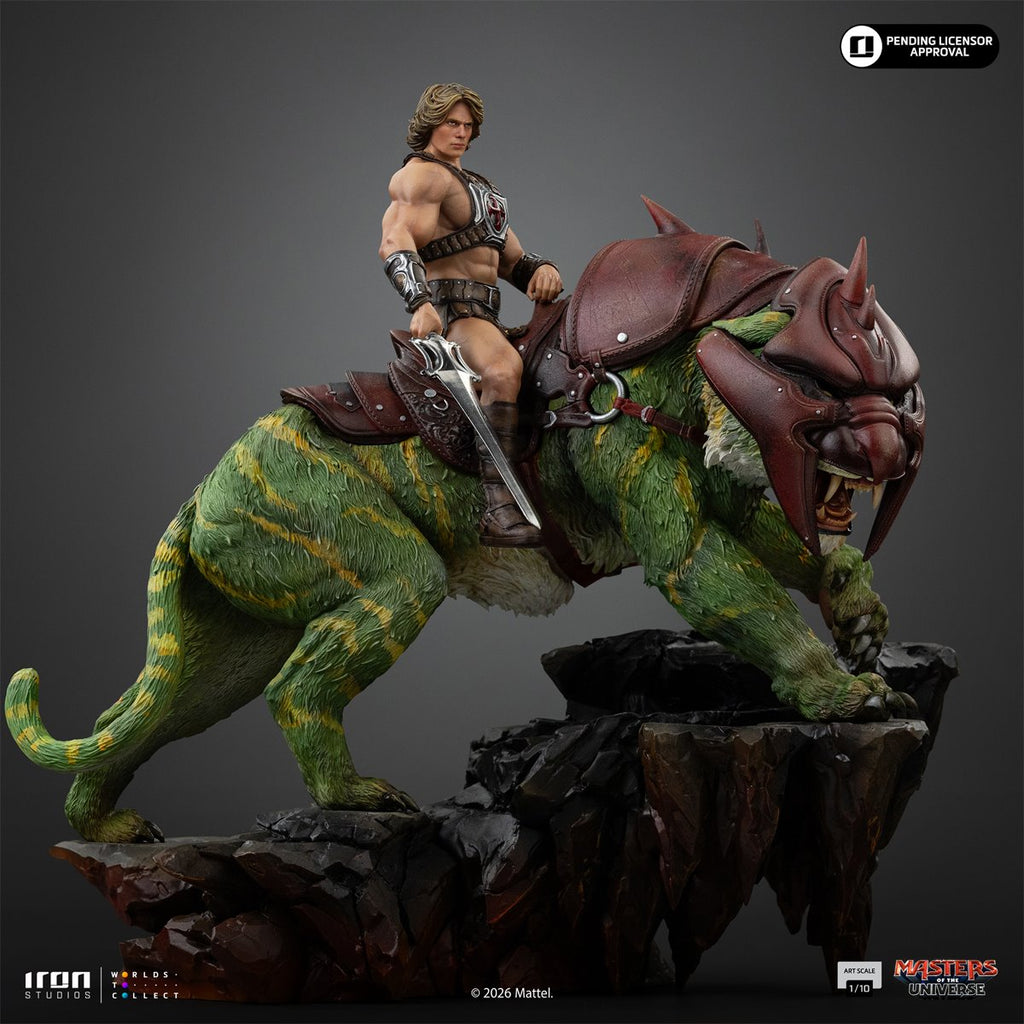 Masters of the Universe Movie He-Man and Battle Cat Deluxe 1:10 Art Scale Limited Edition Statue