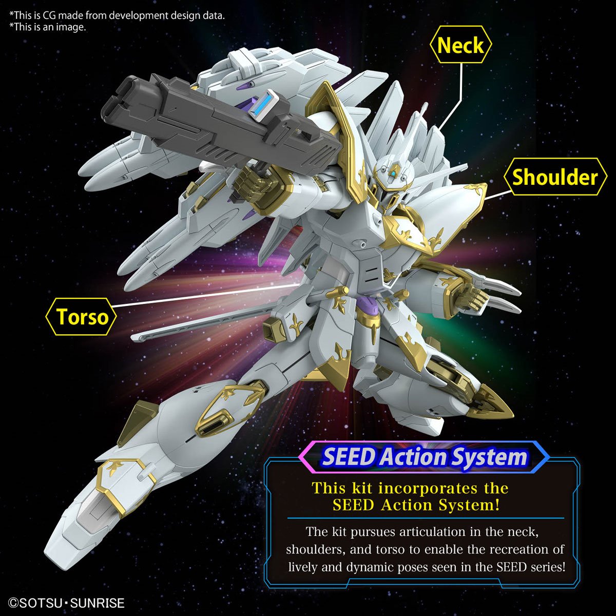 Mobile Suit Gundam Seed Freedom Black Knight Squad Cal-re.A High Grade 1:144 Scale Model Kit