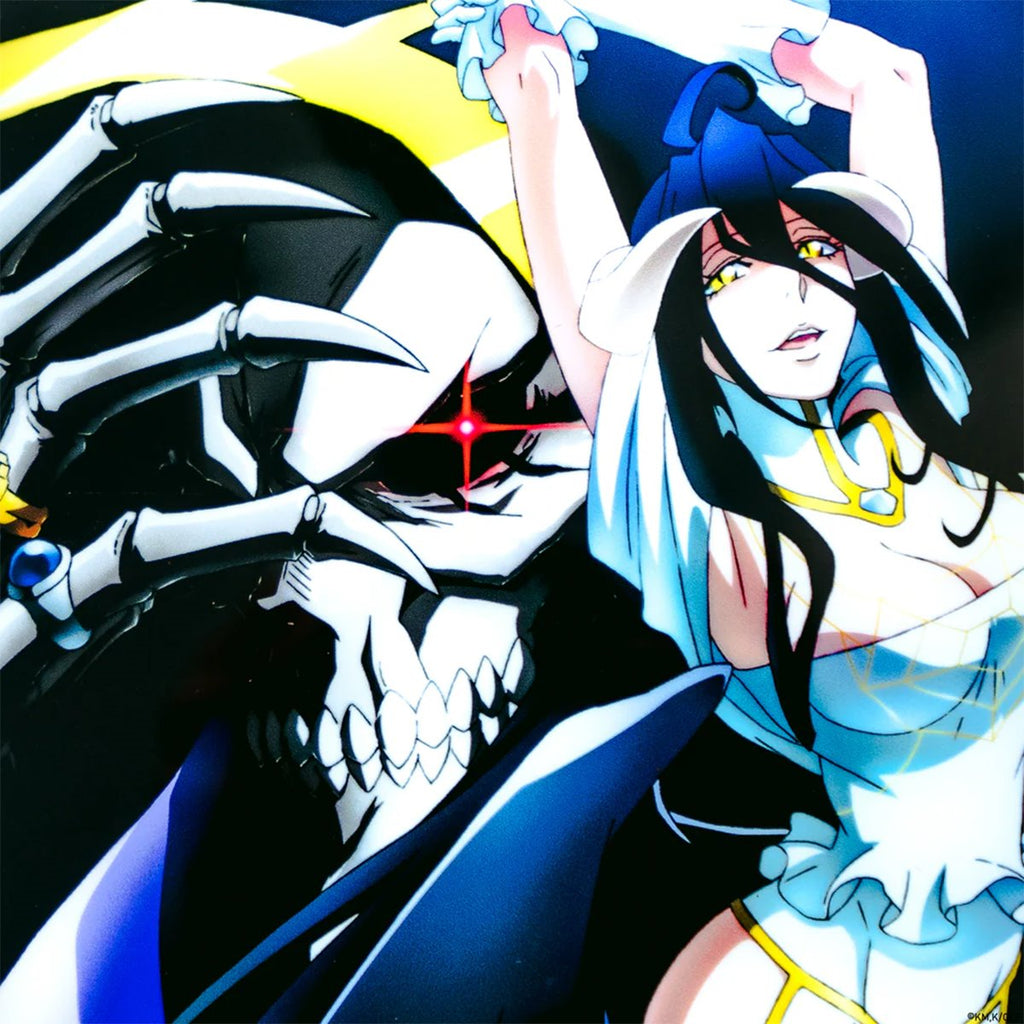 Overlord Albedo and Ains Ooal Gown LED Poster