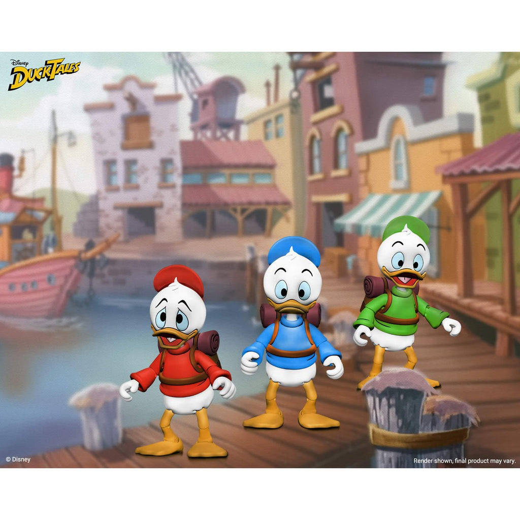 DuckTales Ultimate Huey, Dewey, and Louie 7-Inch Scale Action Figure 3-Pack