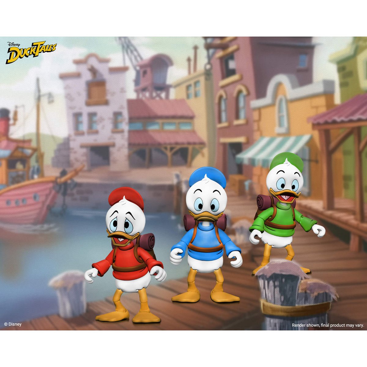 DuckTales Ultimate Huey, Dewey, and Louie 7-Inch Scale Action Figure 3-Pack