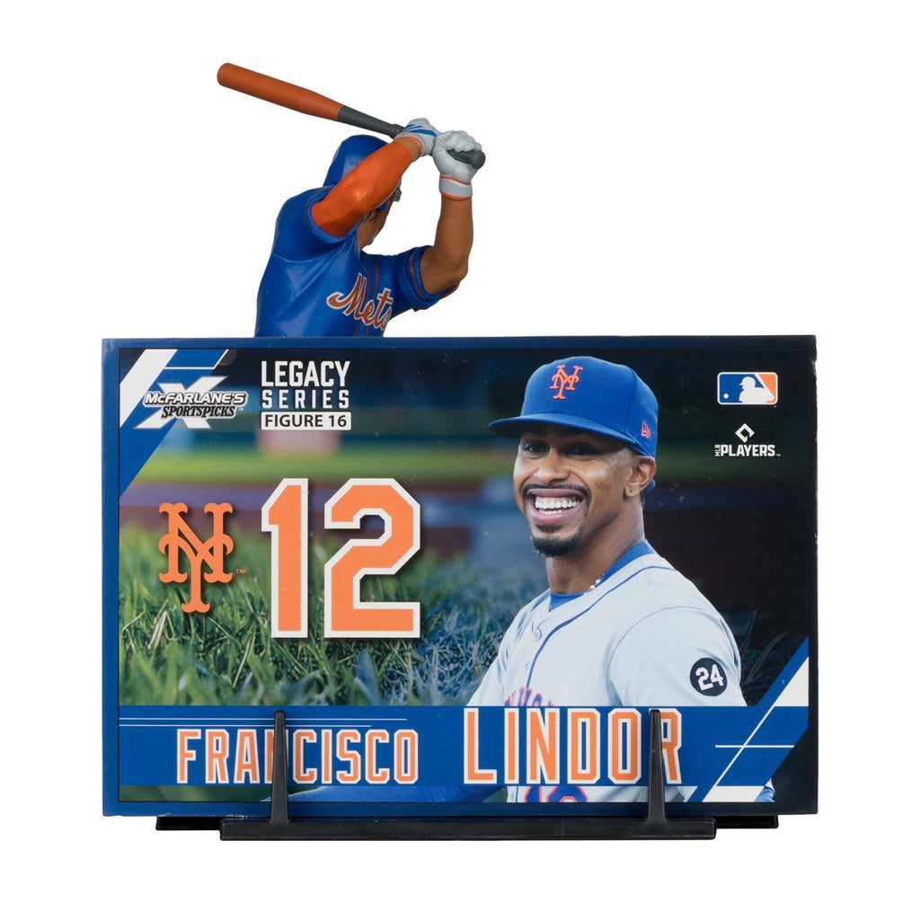 MLB SportsPicks New York Mets Francisco Lindor 7-Inch Posed Figure Case of 6