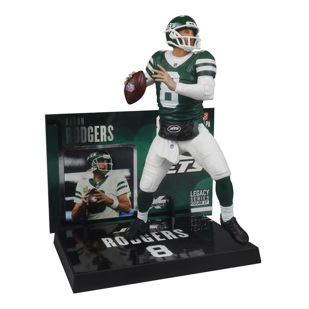 NFL SportsPicks 2024 Wave 2 New York Jets Aaron Rodgers 7-Inch Scale Posed Figure