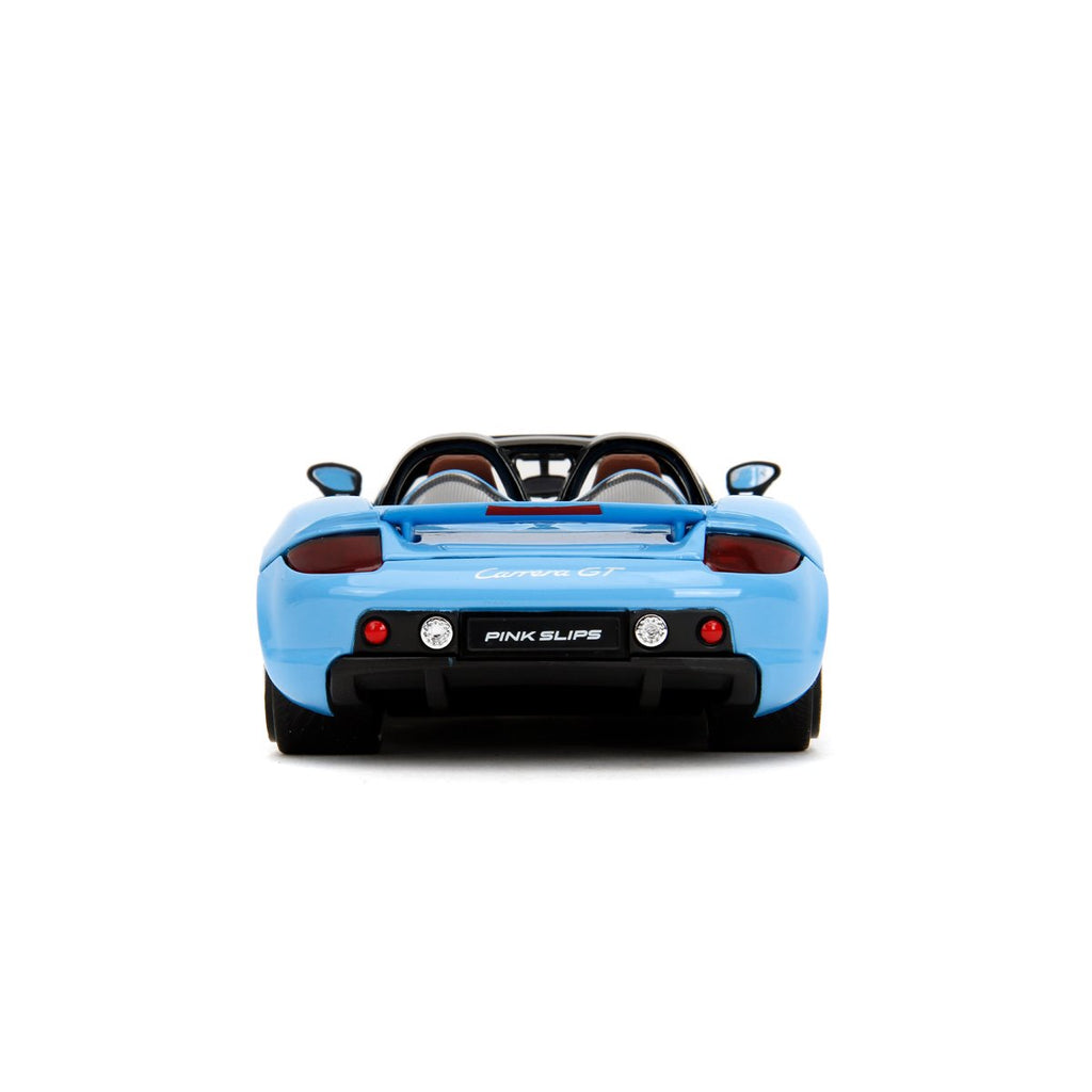 Pink Slips Porsche Carrera GT Light Blue 1:24 Scale Die-Cast Metal Vehicle