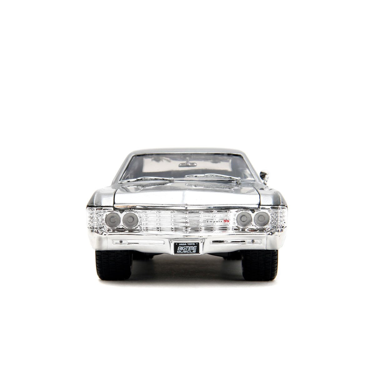 Bigtime Muscle 1967 Chevrolet Impala SS Candy Silver and Black 1:24 Scale Die-Cast Metal Vehicle