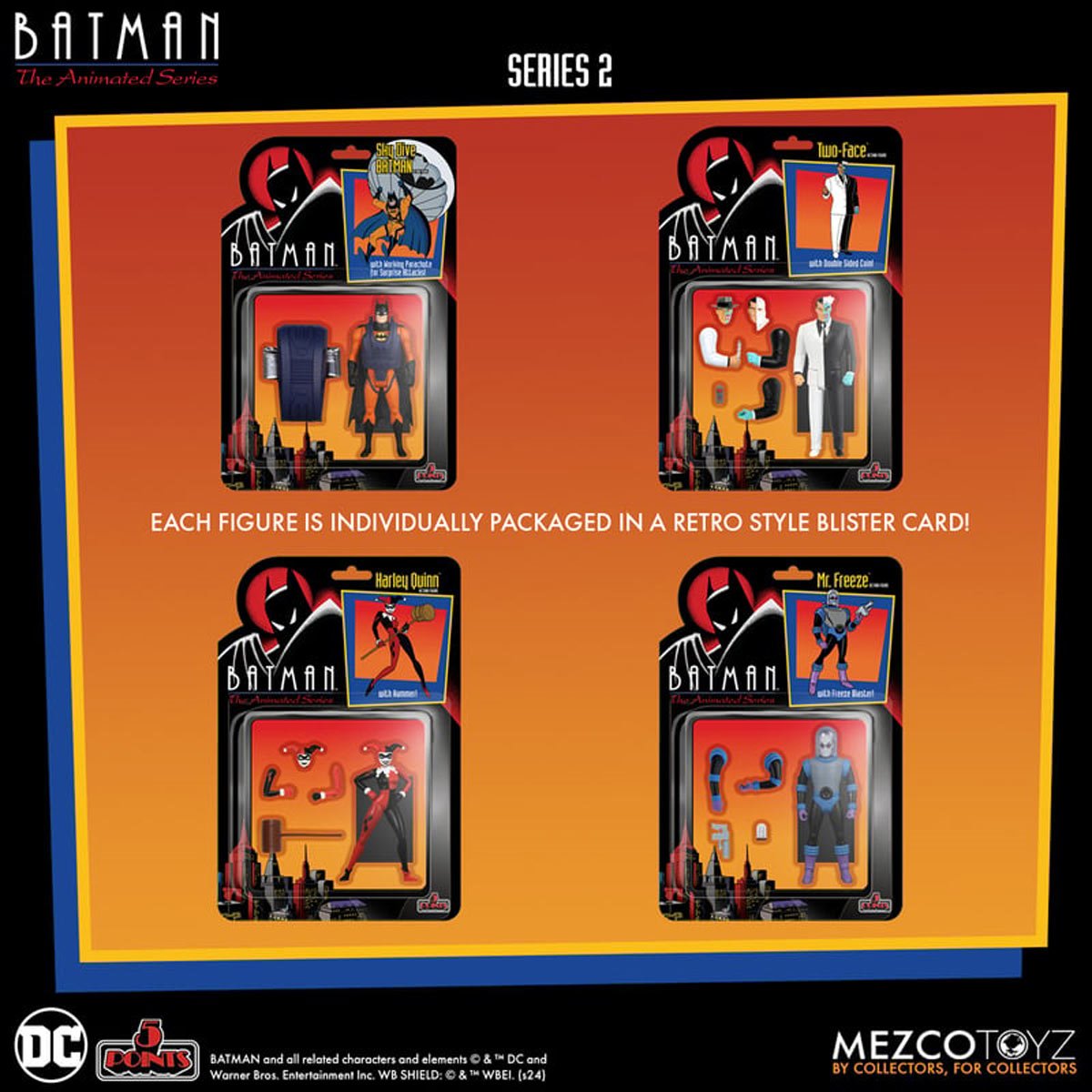 Batman: The Animated Series 5 Points Series 2 Action Figure Set of 4