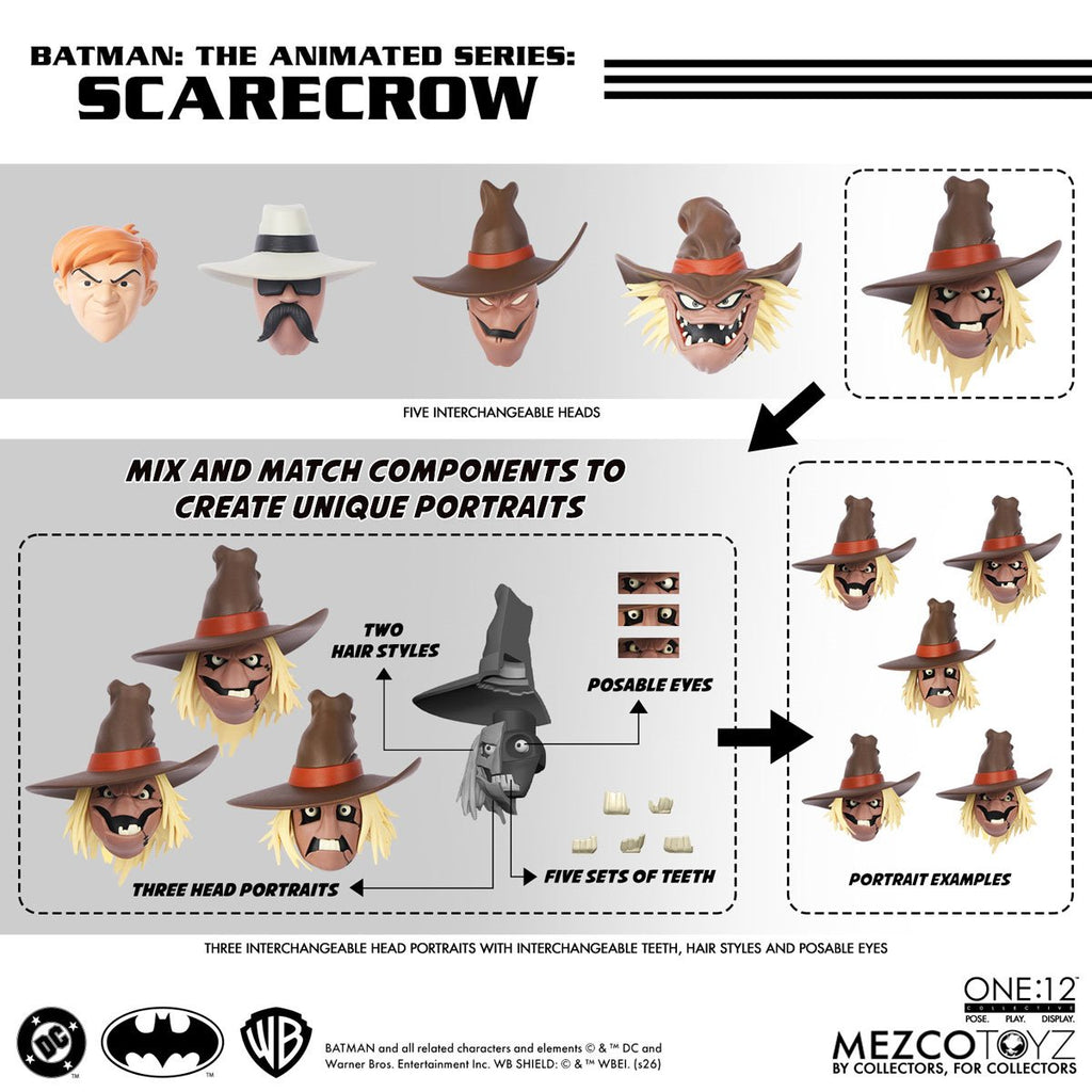 Batman: The Animated Series Scarecrow One 12 Collective Action Figure