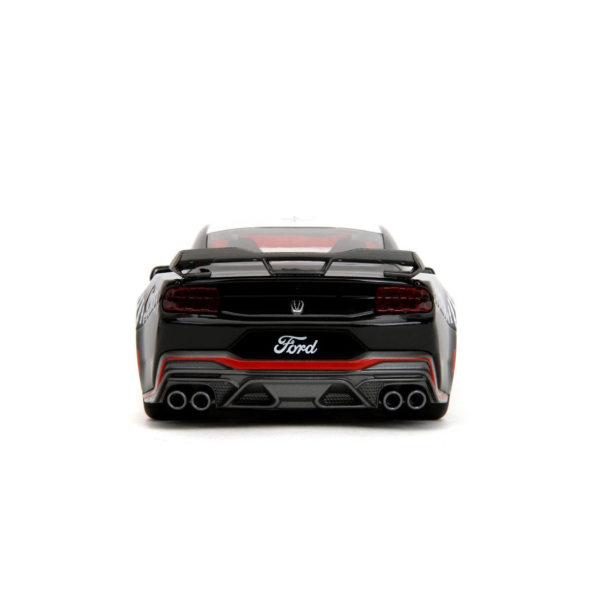 Bigtime Muscle 2024 Ford Mustang Dark Horse Glossy Black 1:24 Scale Die-Cast Metal Vehicle