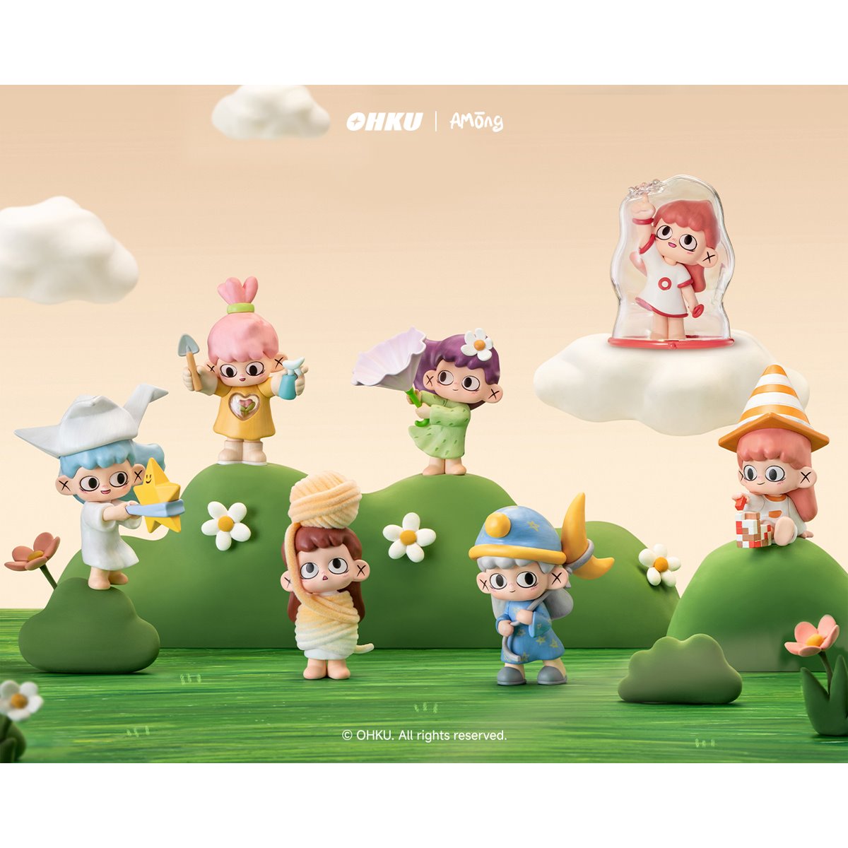 Among Dreams Series Blind-Box Mini-Figure Display of 6