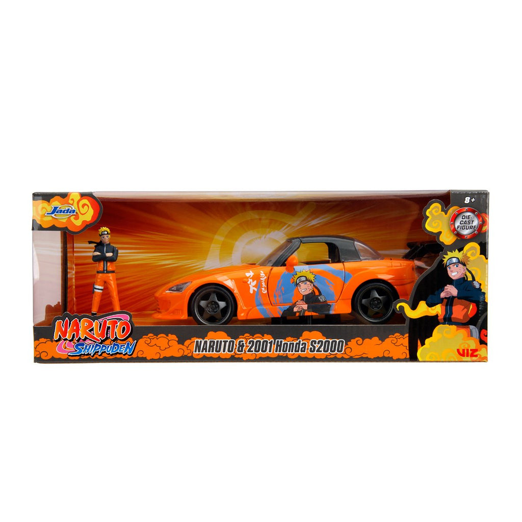 Naruto: Shippuden 2001 Honda S2000 1:24 Scale Die-Cast Metal Vehicle with Figure