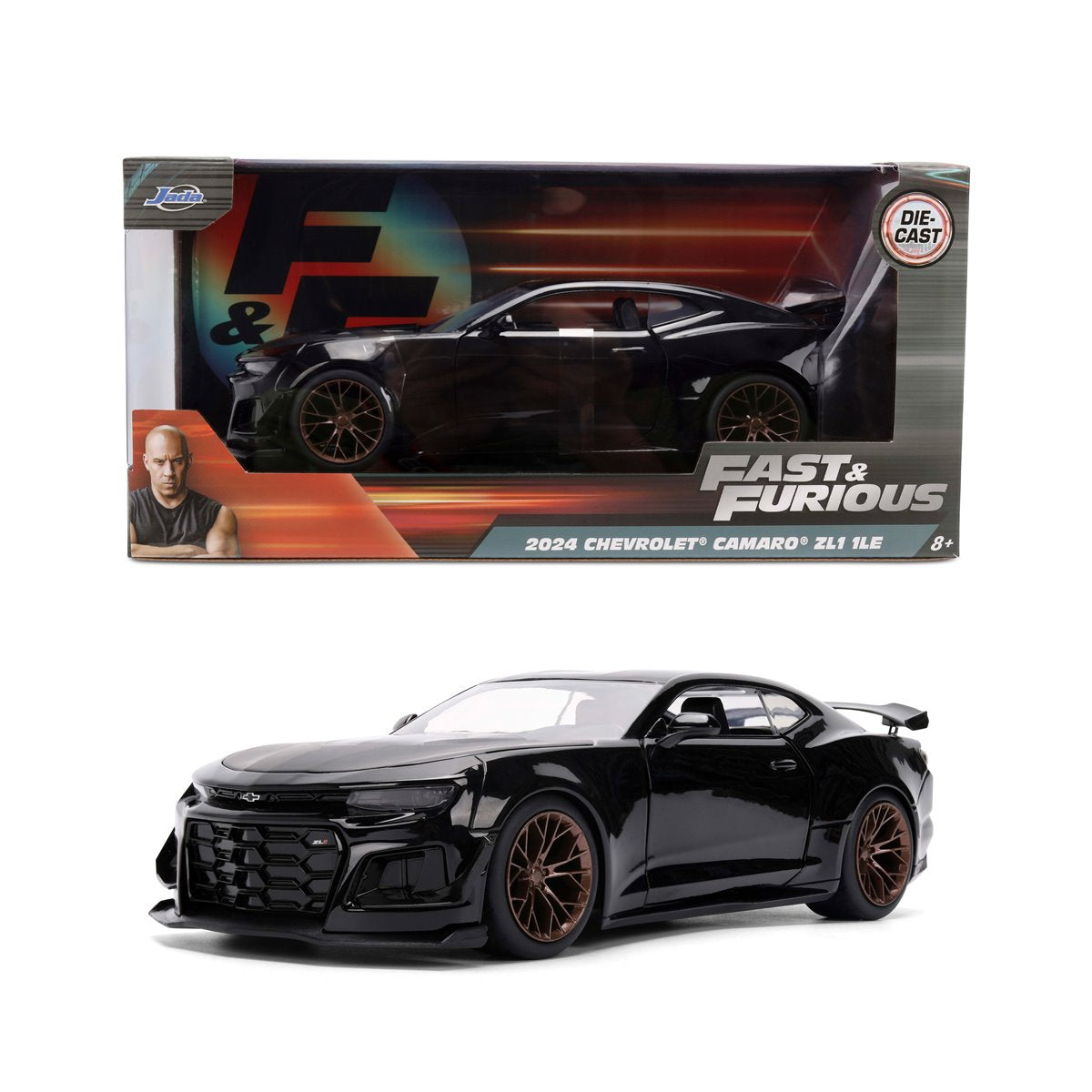 Fast and the Furious 2024 Chevrolet Camaro ZL1 1LE 1:24 Scale Die-Cast Metal Vehicle