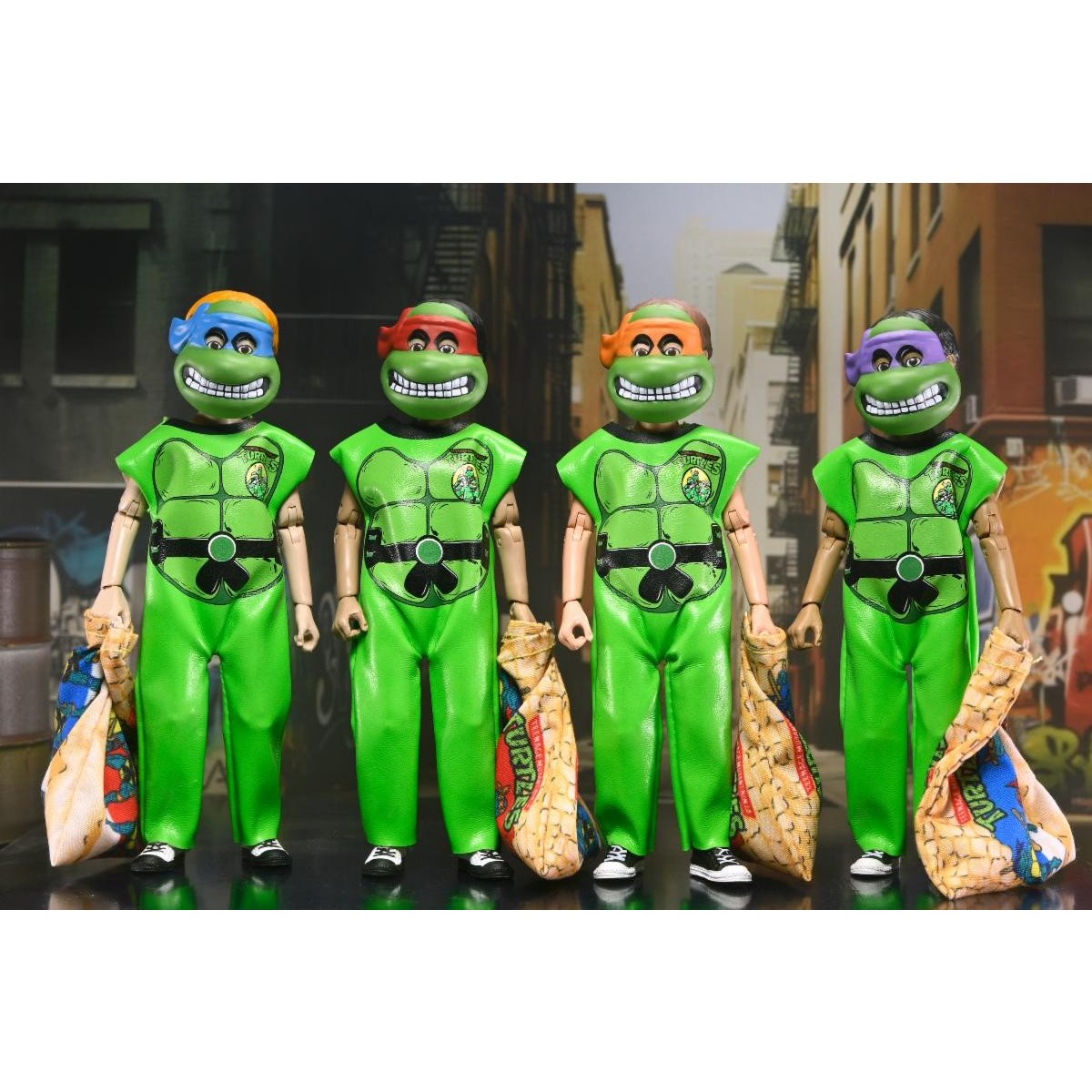 Ben Cooper x Teenage Mutant Ninja Turtles (1987 Cartoon) Costume Series 12 6-Inch Clothed Figure Set of 7
