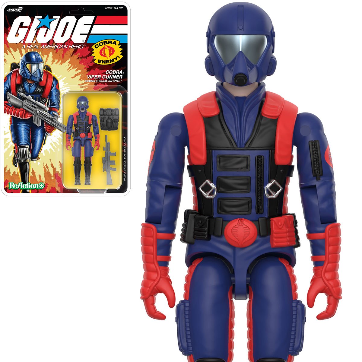 G.I. Joe Cobra Viper Gunner 3 3/4-Inch ReAction+ Figure