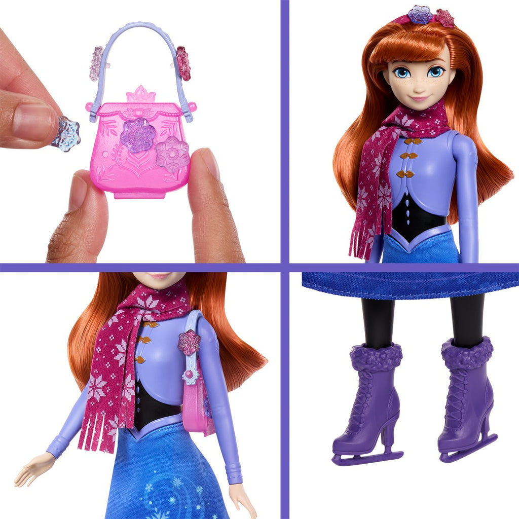 Disney Frozen Jewel Reveal Anna Ice Skating Fashion Doll