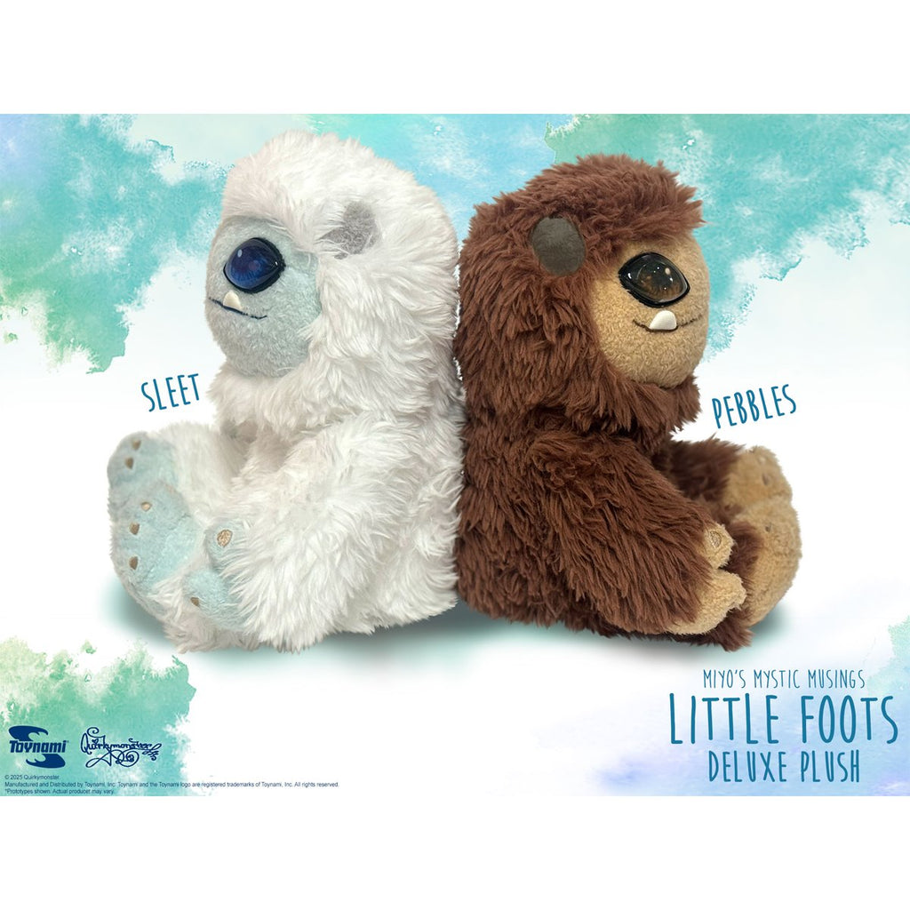 Miyo's Mystic Musings Little Foots Deluxe Yeti Plush Set of 2