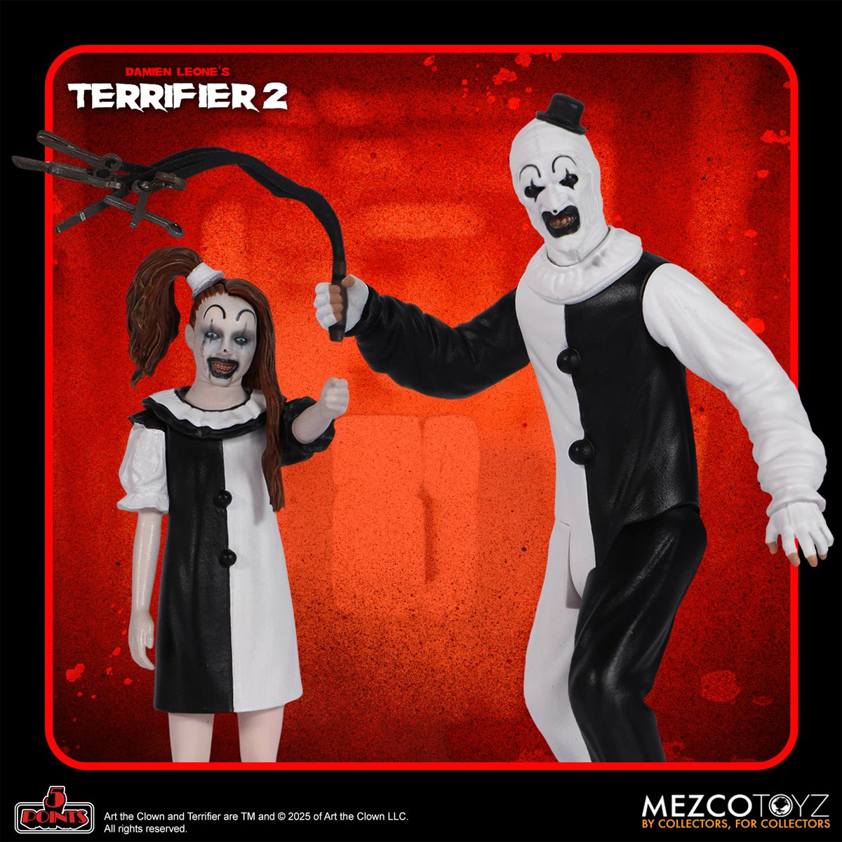 Terrifier 2 5 Points Action Figures Set of 2