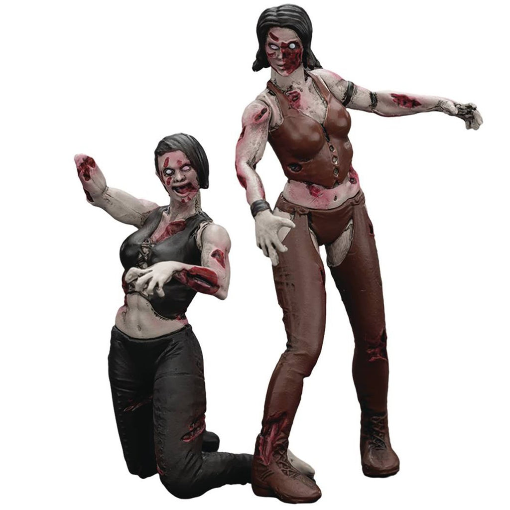 Joy Toy Dark Source Zombie Female Wrestler 1:25 Scale Action Figure 2-Pack