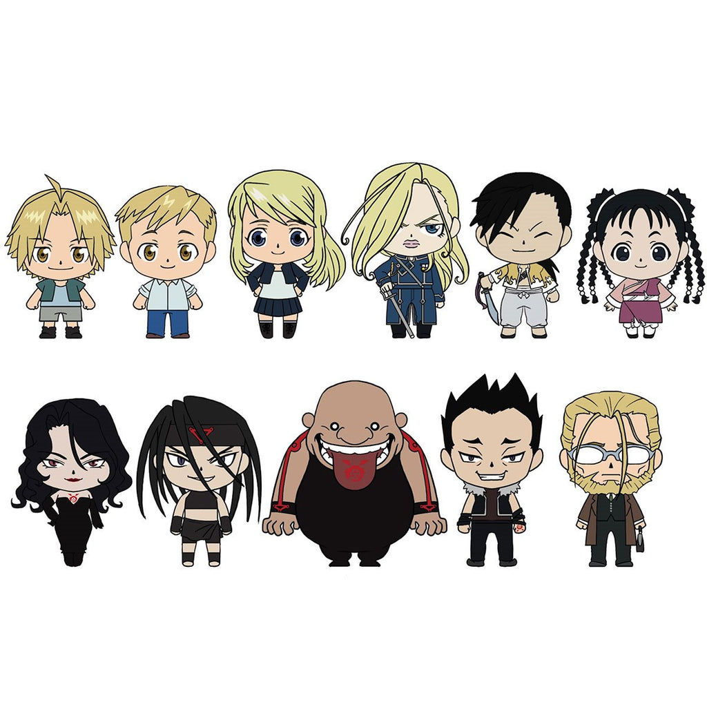 Fullmetal Alchemist Series 2 3D Foam Bag Clip Display Case of 24