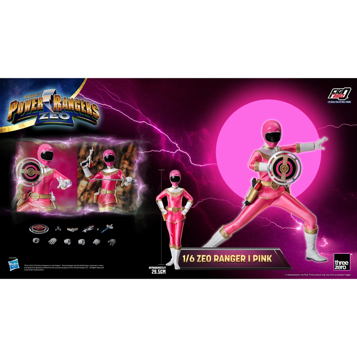 Power Rangers Zeo Pink Zeo Ranger I FigZero 1:6 Scale Action Figure