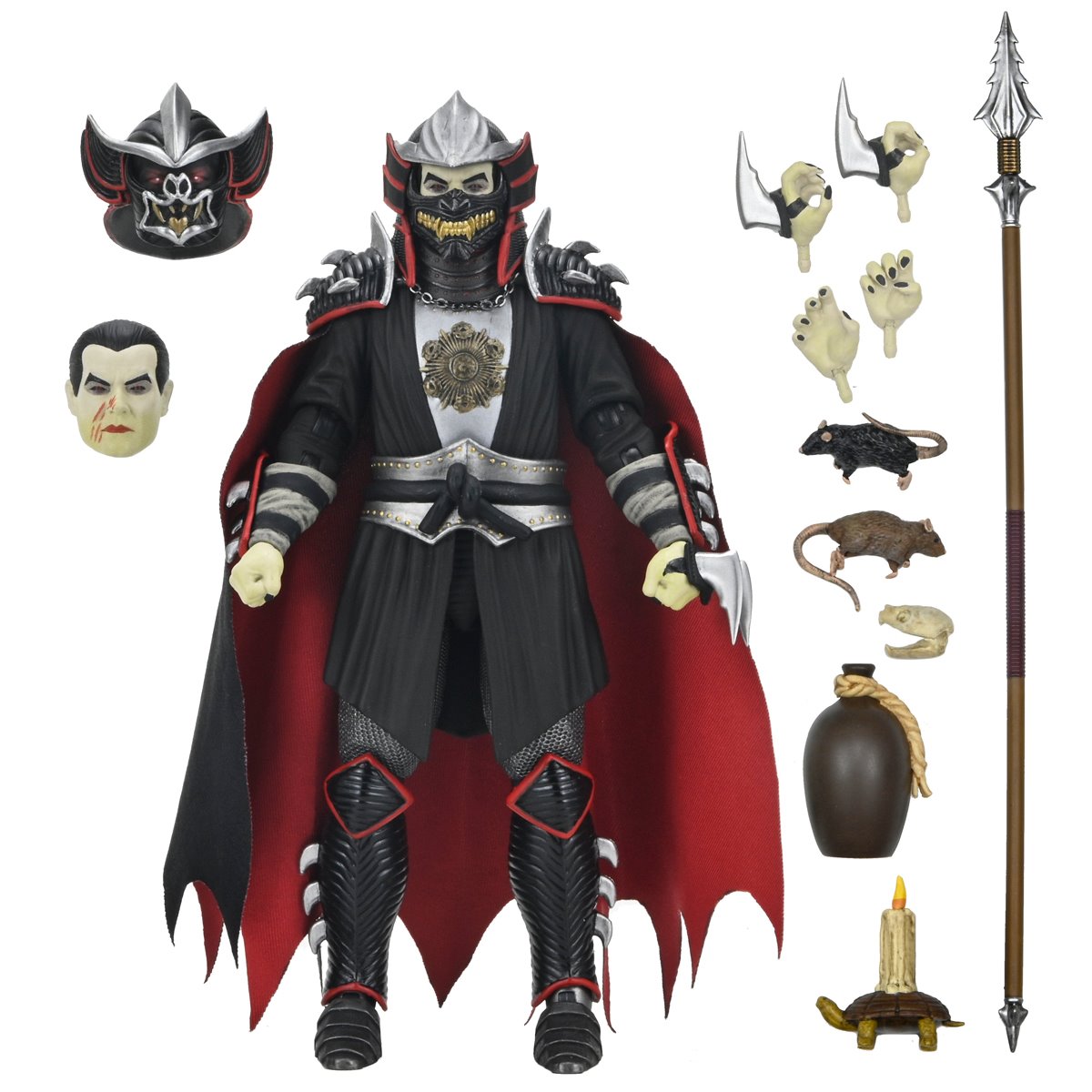 Universal Monsters x Teenage Mutant Ninja Turtles Ultimate Shredder as Dracula Classic Colors 7-Inch Scale Action Figure