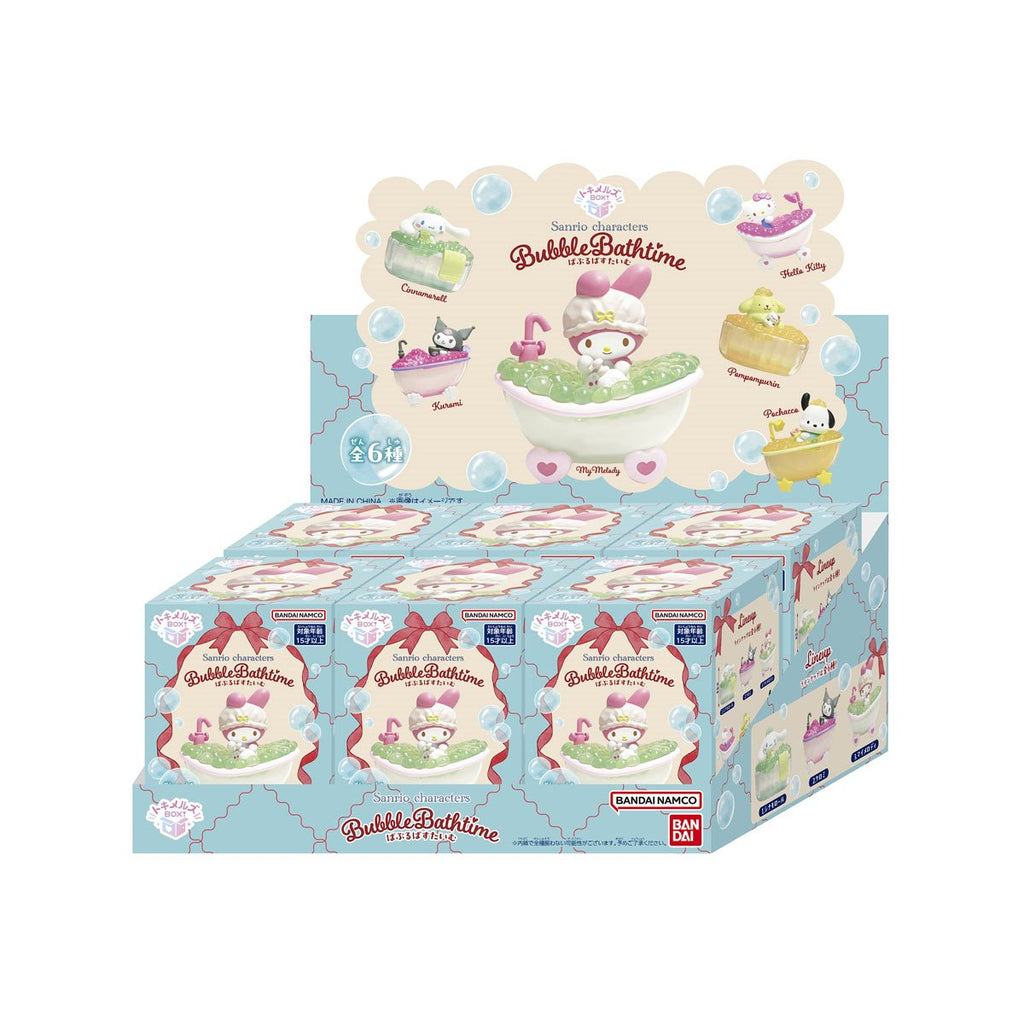 Sanrio Bubble Bath Time Tokimelz Box! Blind-Box Mini-Figure Case of 6