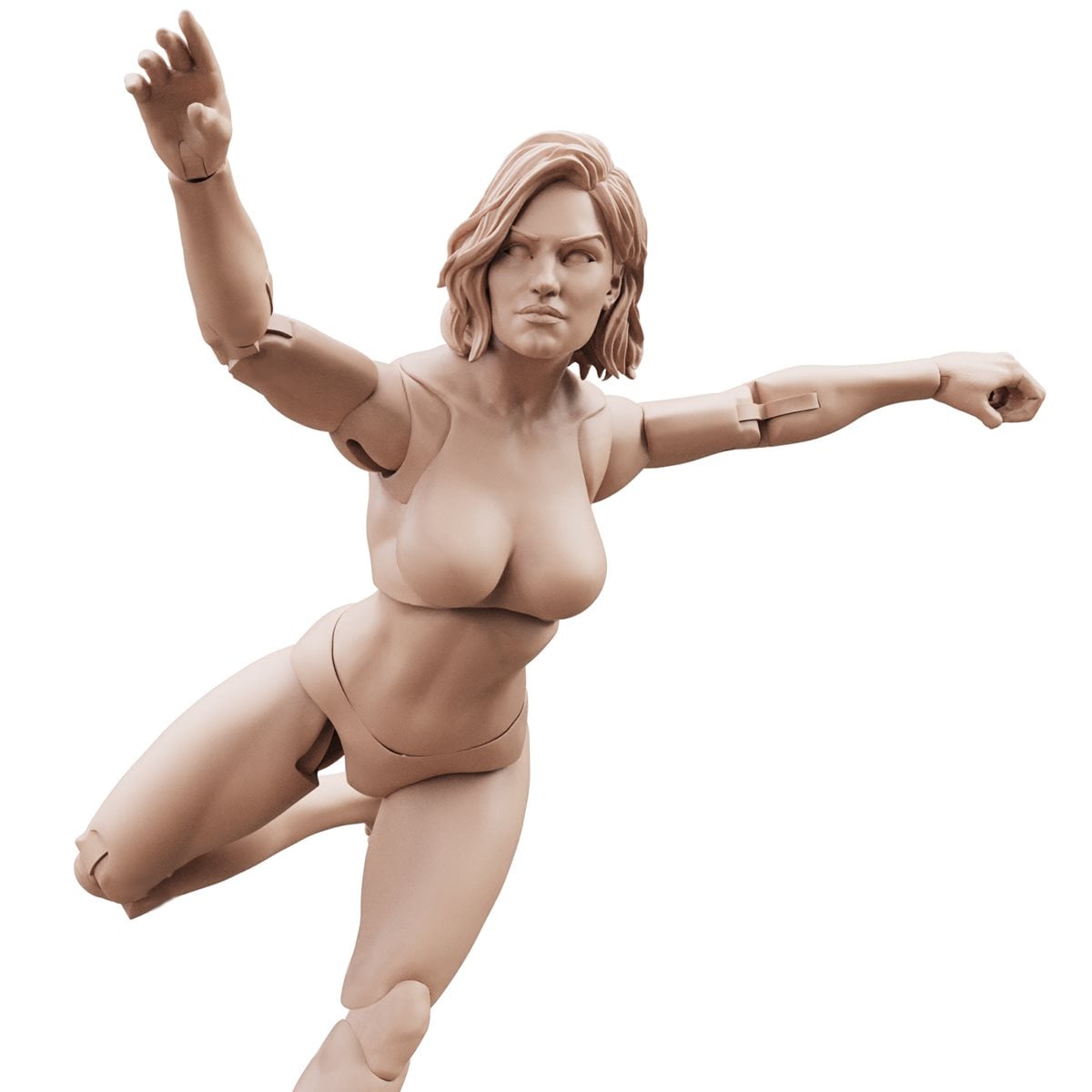 Epic H.A.C.K.S Blanks Champagne Beige Female 1:12 Scale Action Figure