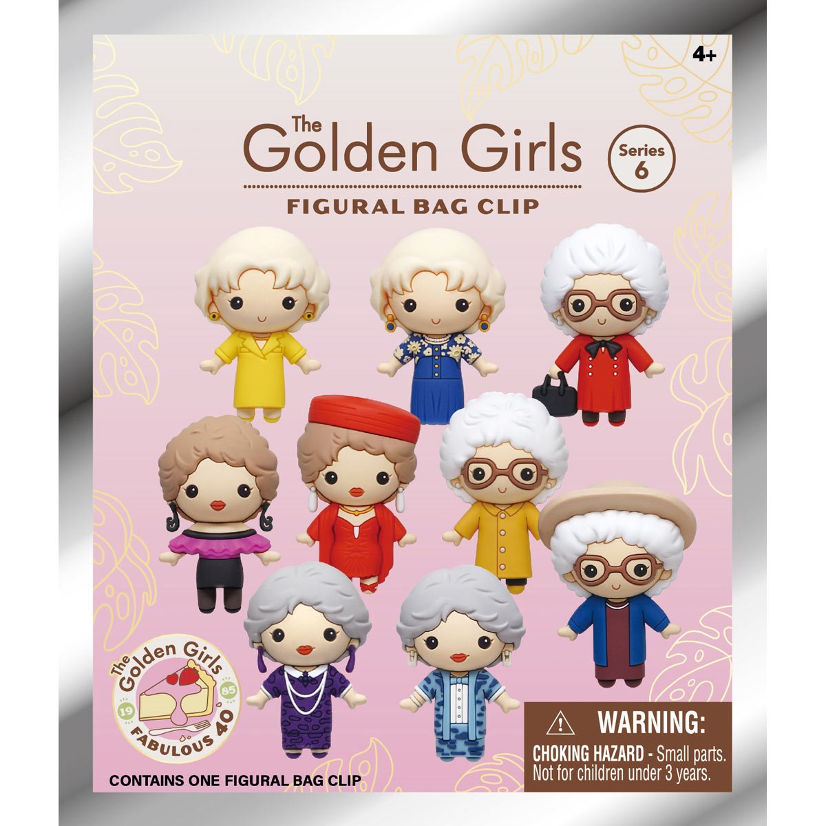 Golden Girls Series 6 3D Foam Bag Clip Display Case of 24