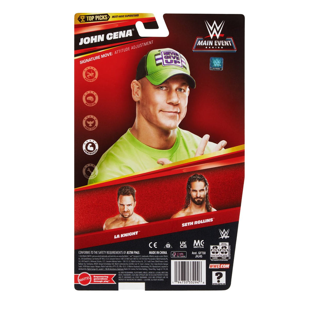 WWE Top Picks Main Event Series 2026 Wave 2 Action Figure Case of 8