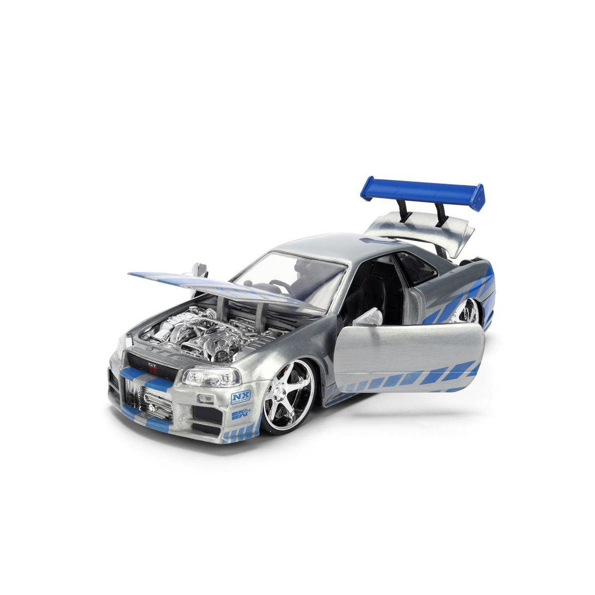 Fast and the Furious 25th Anniversary Brian's Nissan Skyline GT-R R34 1:24 Scale Die-Cast Metal Vehicle