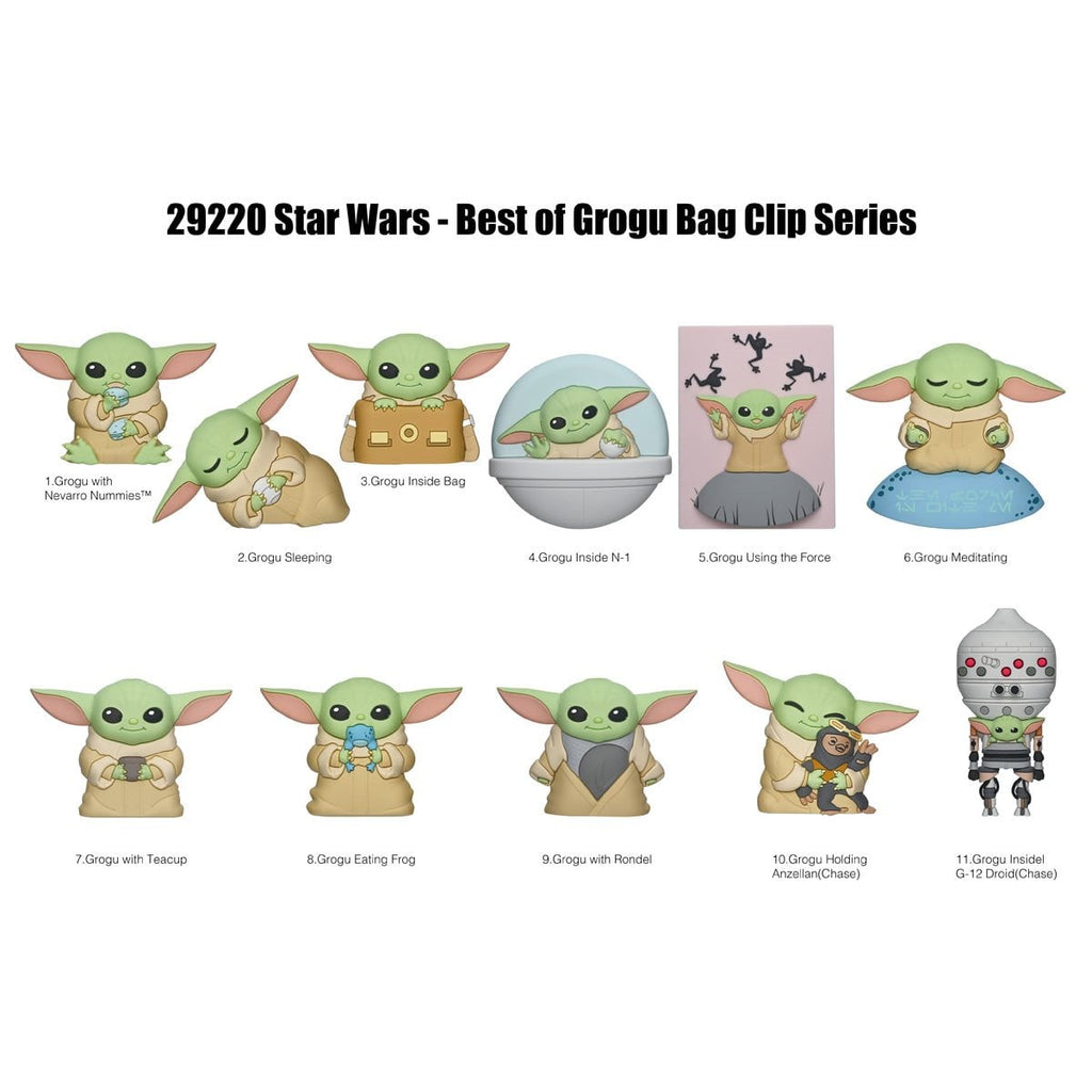 Star Wars: The Mandalorian 3D Foam Bag Clip Random 6-Pack