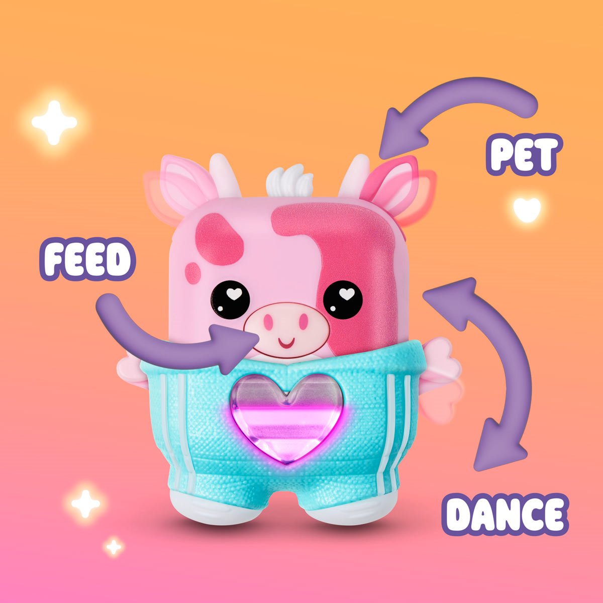 Nano-mals Mootilda the Pink Cow Electronic Pet Toy