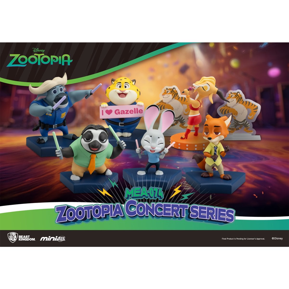 Zootopia Concert Series MEA-074 Mini-Figure Blind Box Case of 6