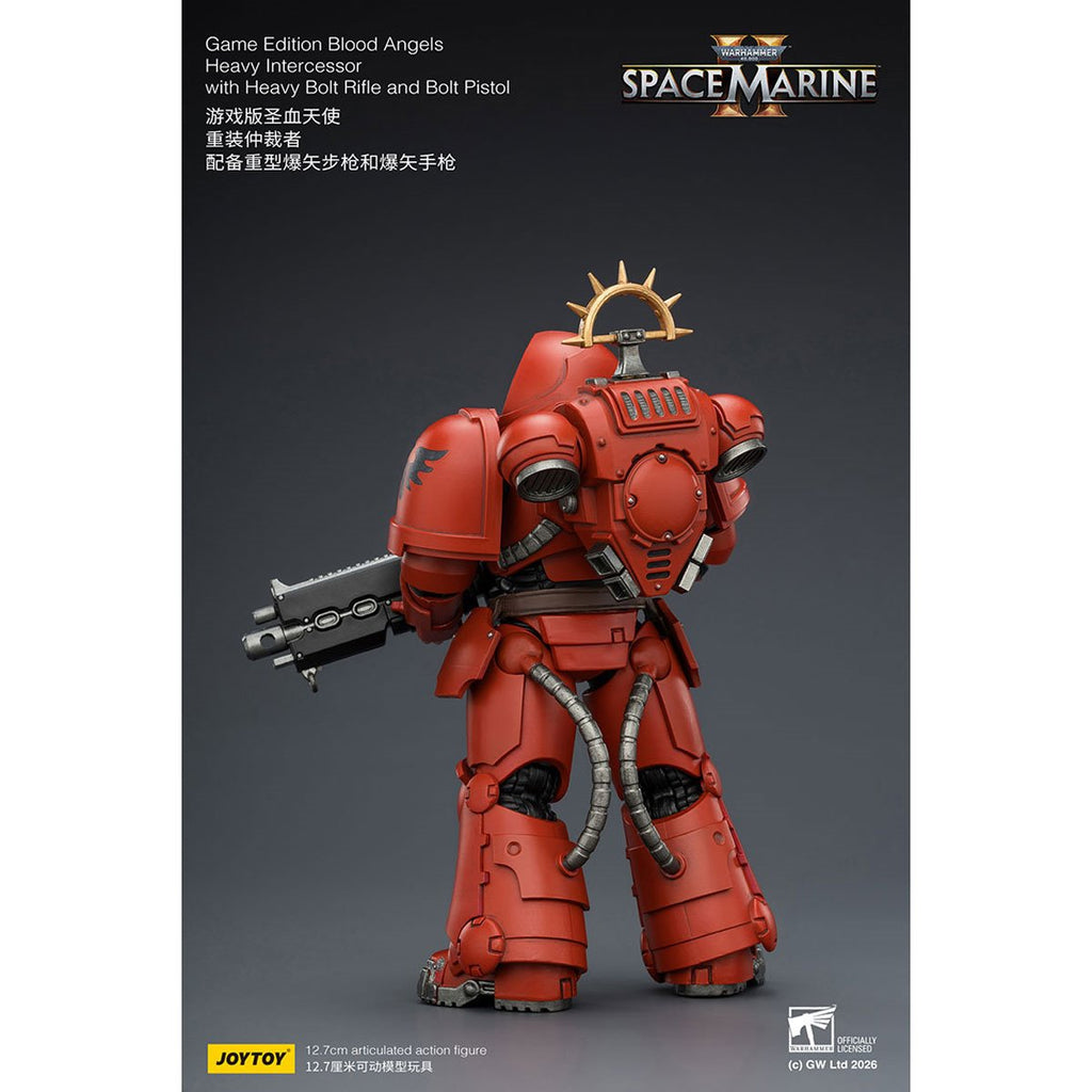 Joy Toy Warhammer 40K Space Marines Game Edition Blood Angels Heavy Intercessor Rifle & Pistol 1:18 Scale Action Figure