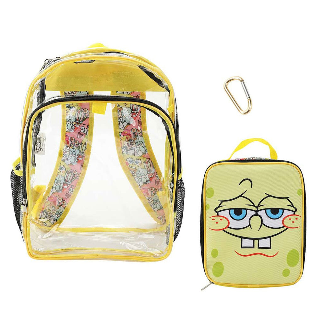 SpongeBob SquarePants Clear Youth Backpack 5-Piece Set