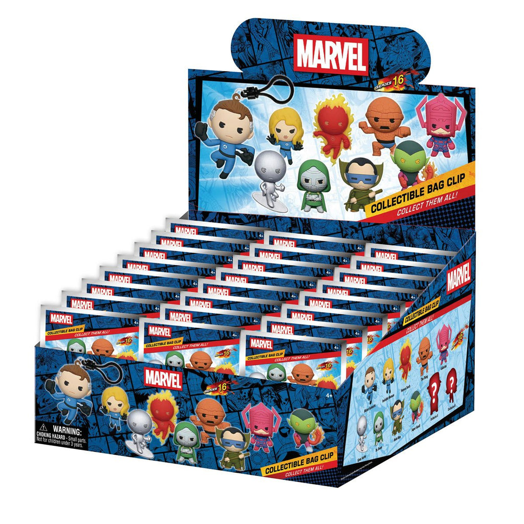 Fantastic Four Classic Series 16 3D Foam Bag Clip Random 6-Pack